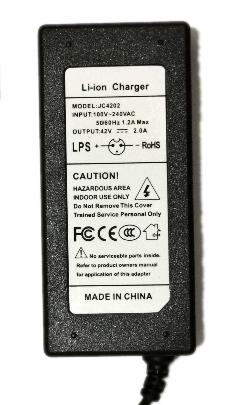 36V 2A caricabatteria di uscita di ingresso 100-240 VAC per batterie al Litio - 3DR Extender Battery